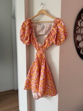 Sabo Skirt Pink Open Back Summer Dress
